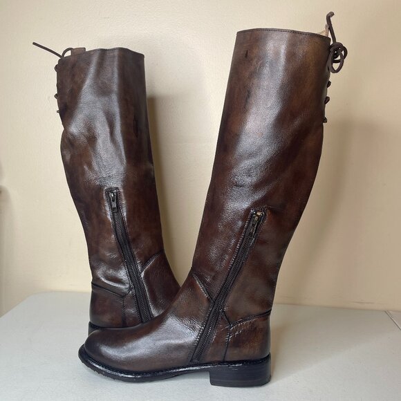 BED STU Manchester Distressed Tall Riding Boots BedStu Size 9 - Picture 7 of 16